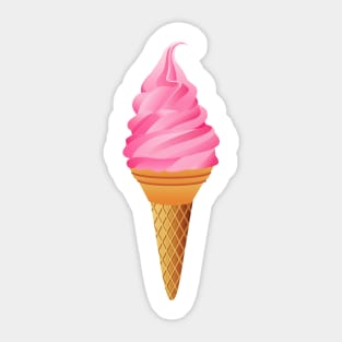 Ice Cream Cone - I <3 ICECREAM Sticker